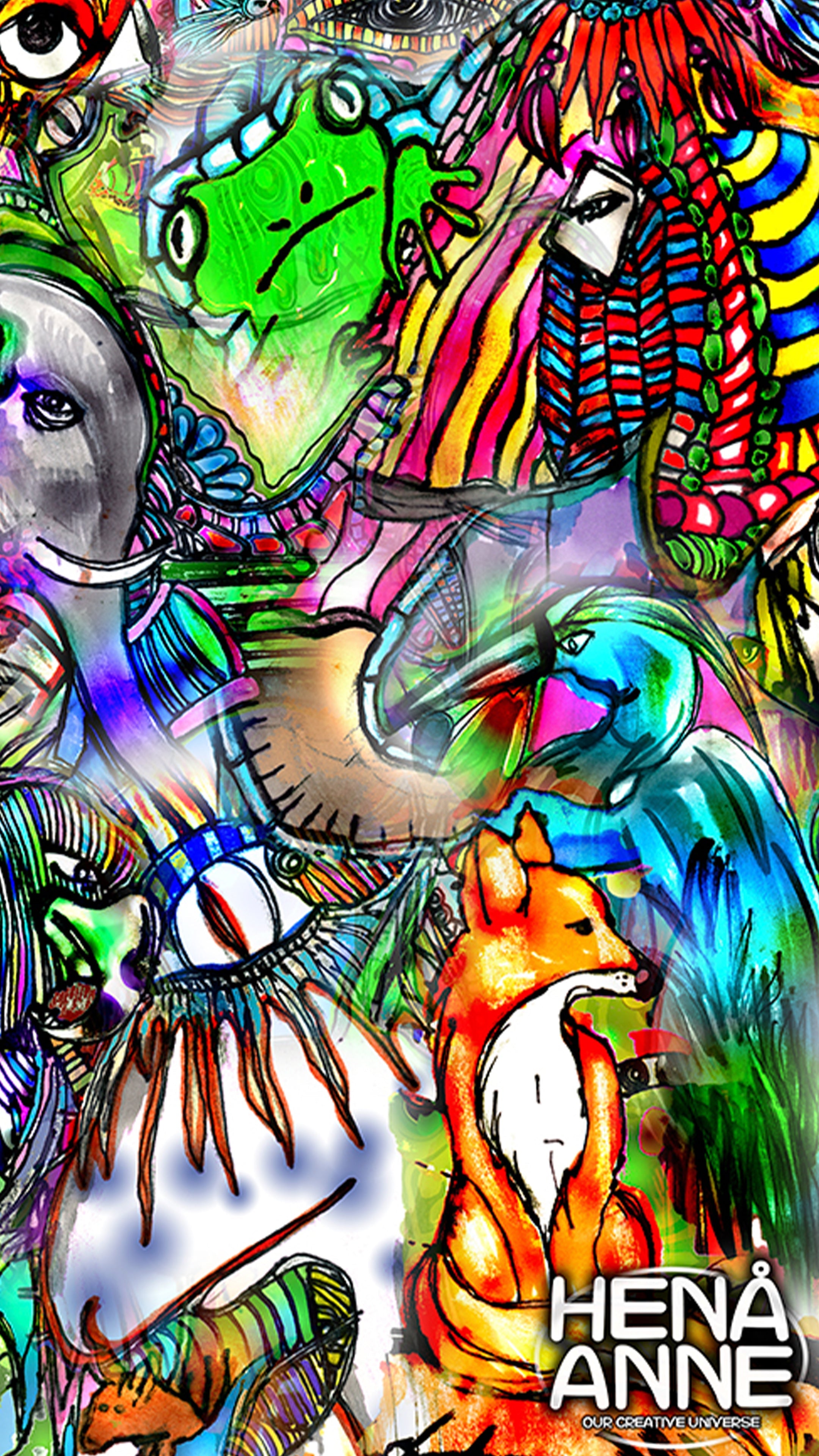 Psychedelic Pop Surrealism - The Hardest Thing To Percive -  A HeNåAnne Original Series
