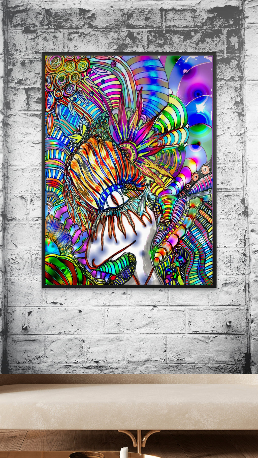 Visit | Fine Art Giclée & Premium Poster | Original Art by HeNåAnne