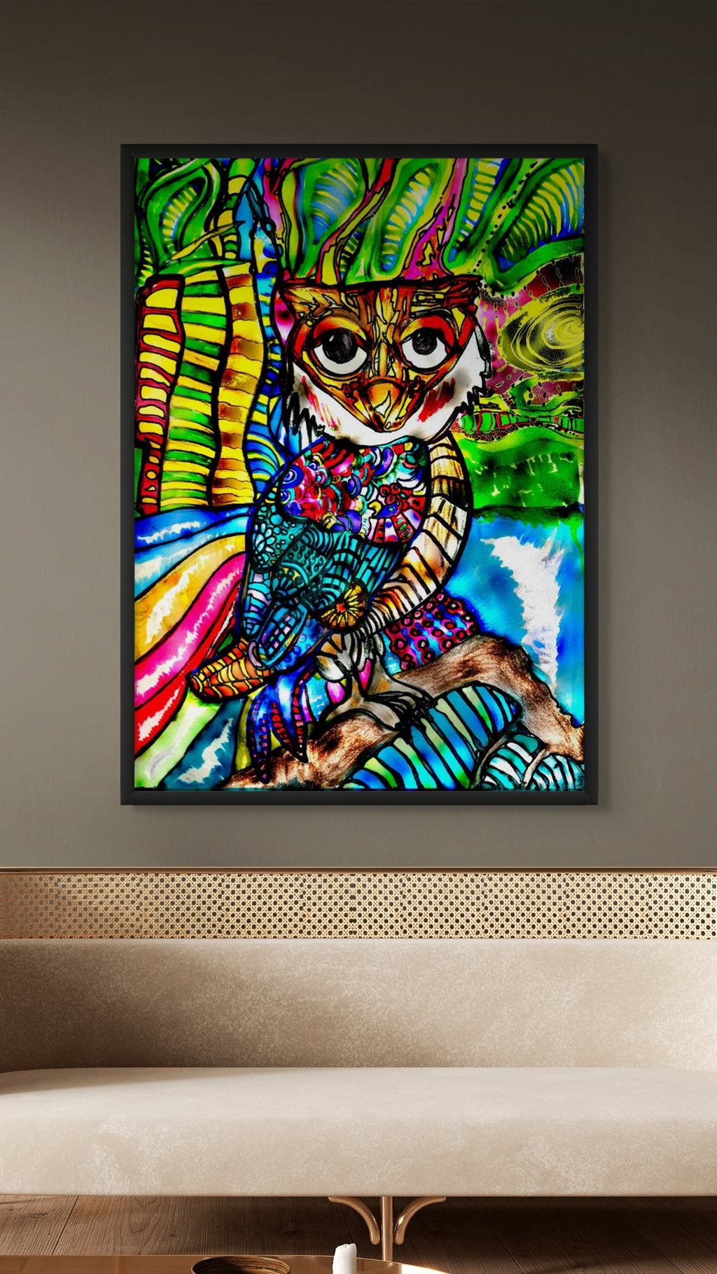 The Owl Knows | Fine Art Giclée & Premium Poster | Original Art by HeNåAnne