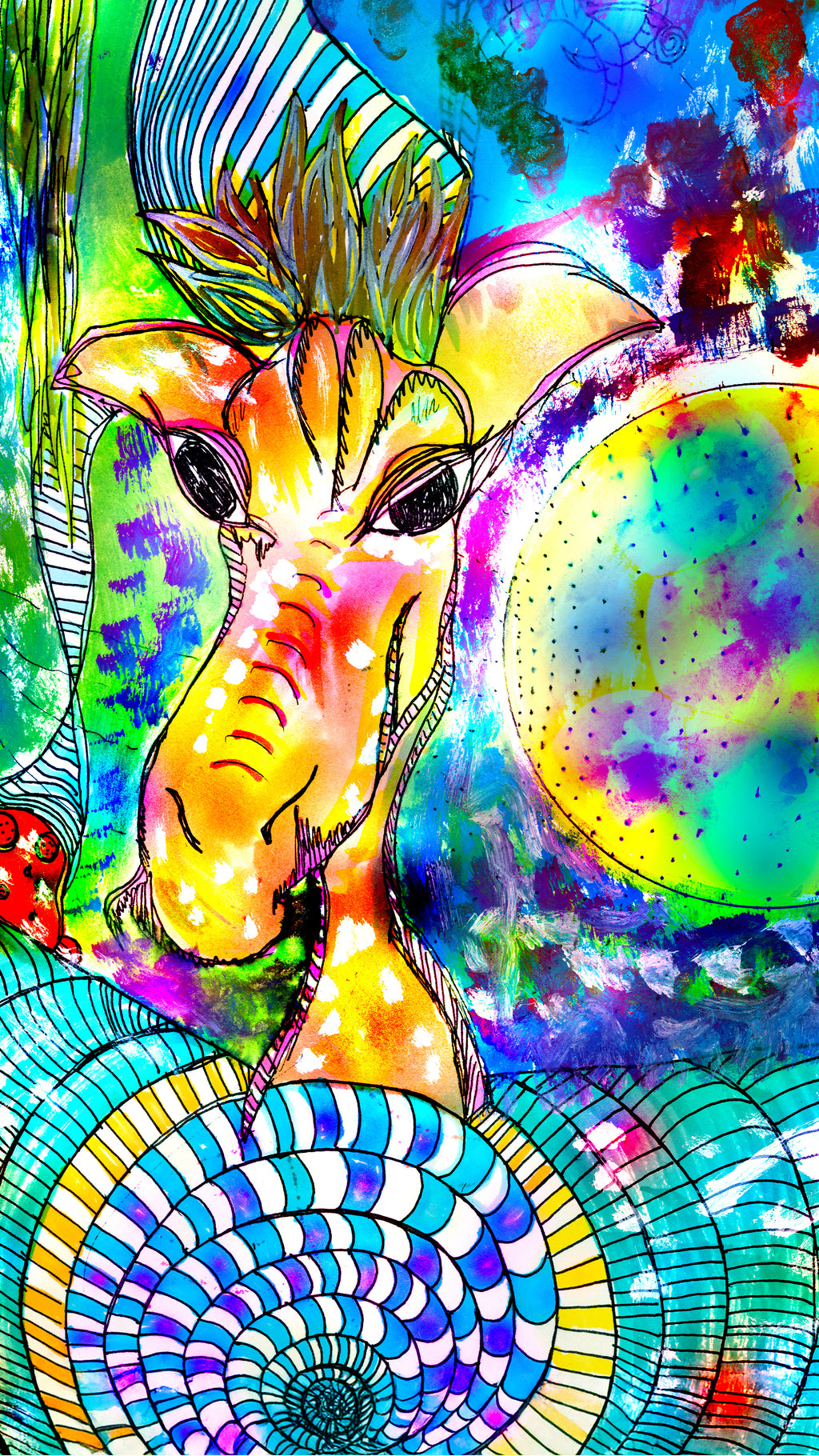 Rainbow Safari | Fine Art Giclée & Premium Poster | Original Art by HeNåAnne