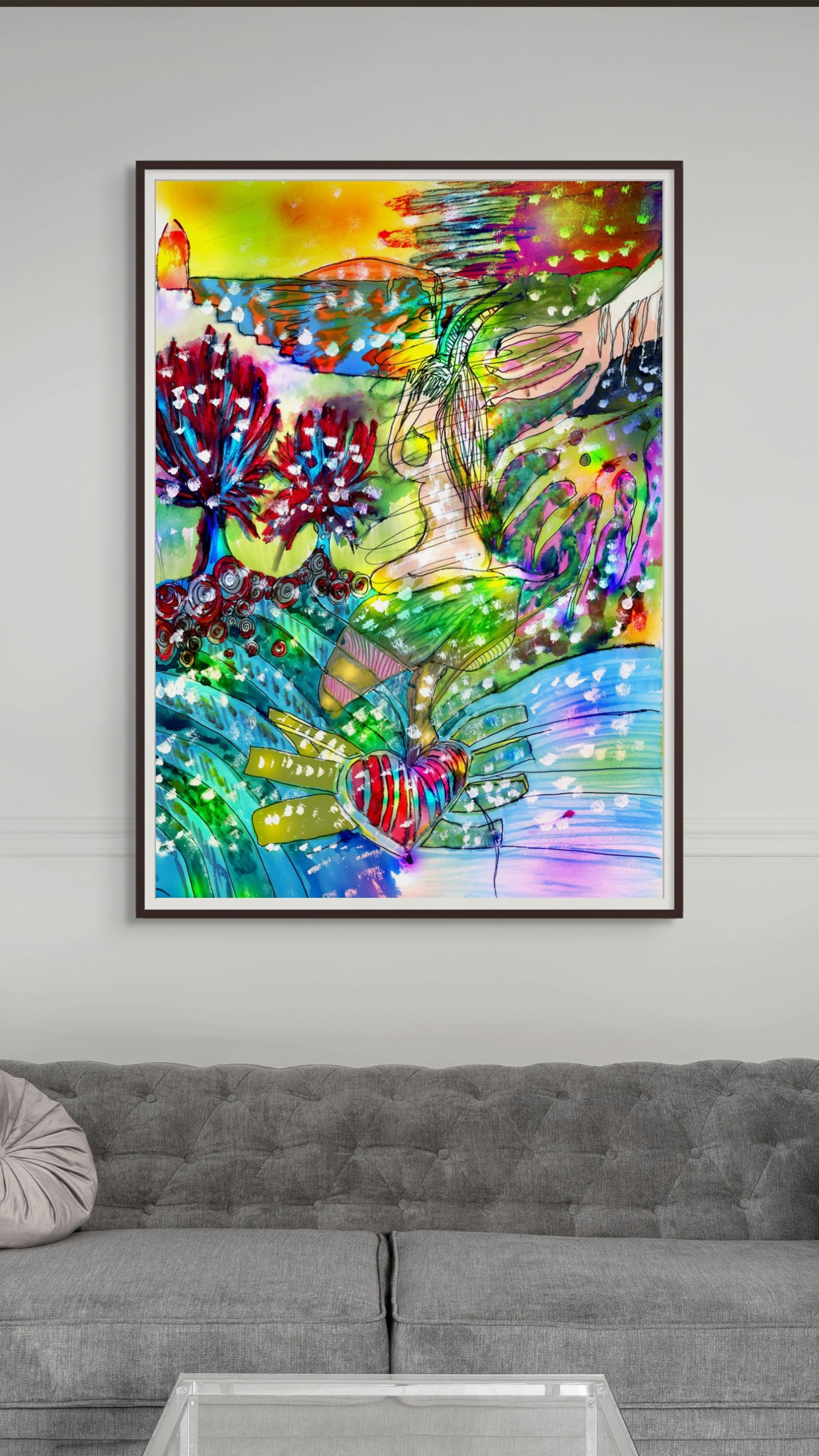 Blind Eye | Fine Art Giclée & Premium Poster | Original Art by HeNåAnne
