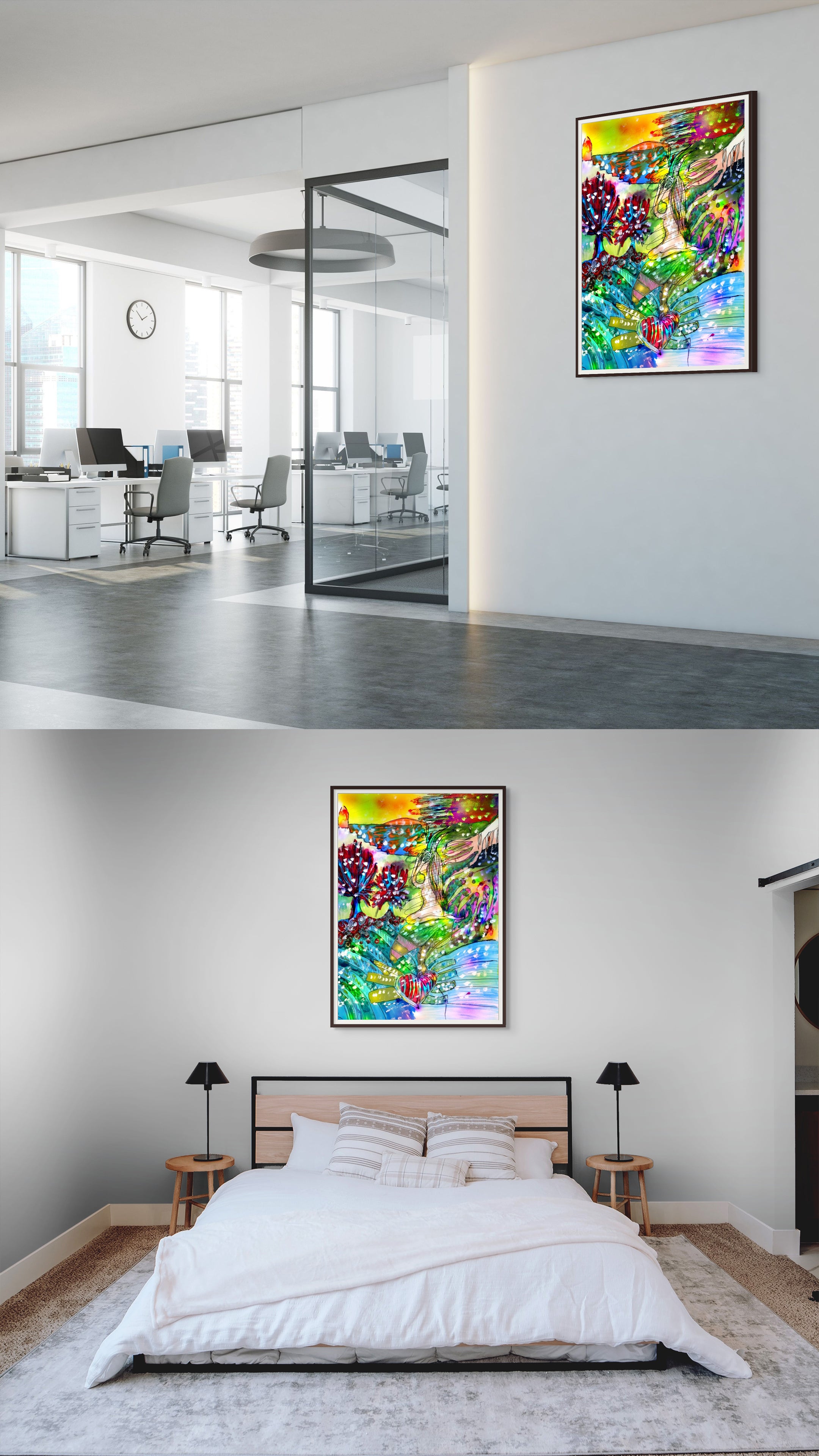 Blind Eye | Fine Art Giclée & Premium Poster | Original Art by HeNåAnne