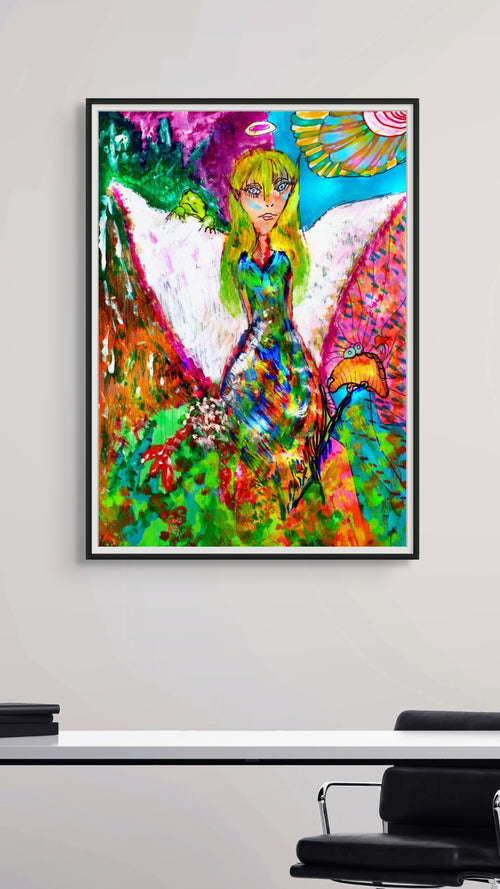Angel of Color | Fine Art Giclée & Premium Poster | Original Art by HeNåAnne