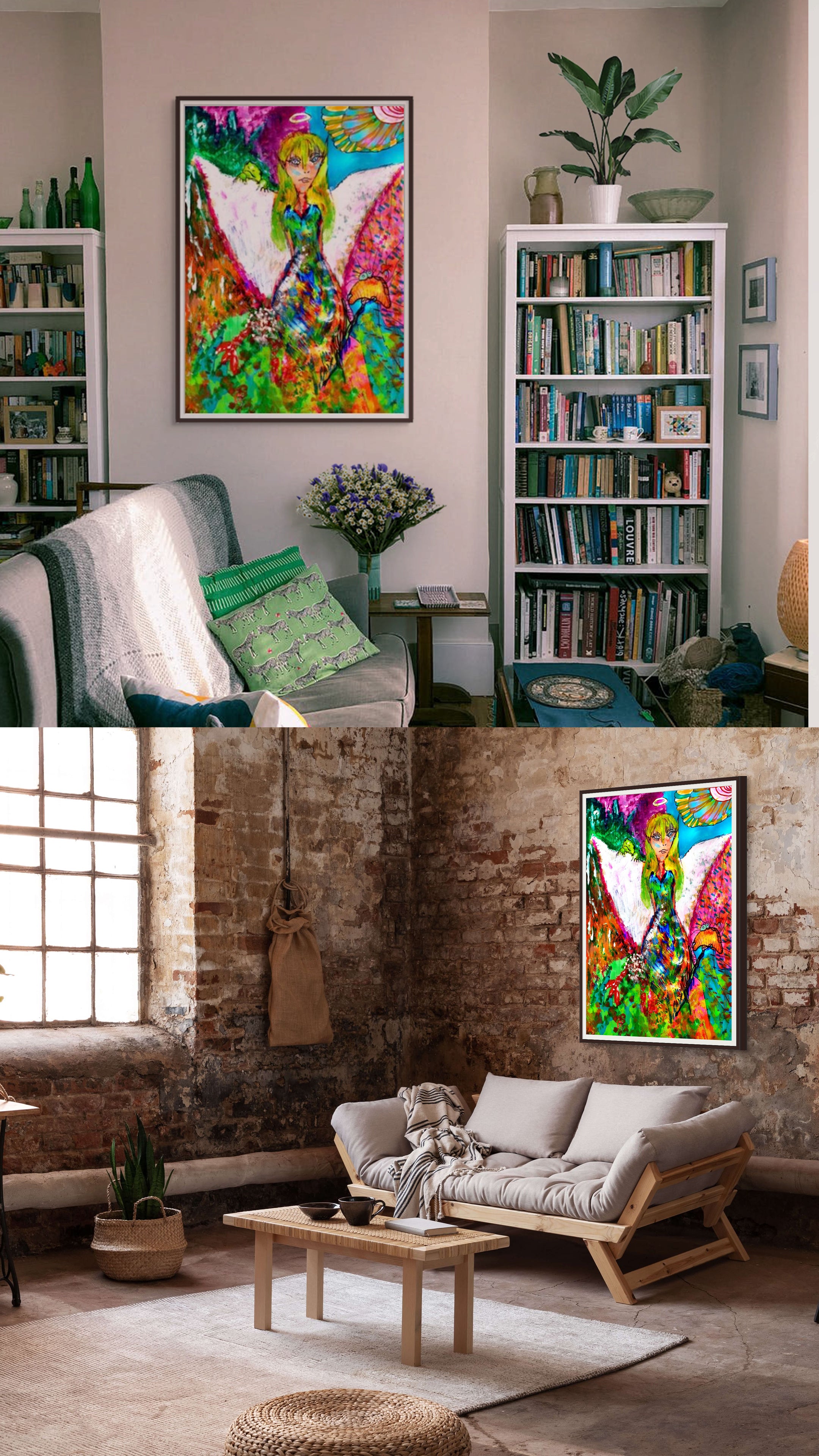 Angel of Color | Fine Art Giclée & Premium Poster | Original Art by HeNåAnne