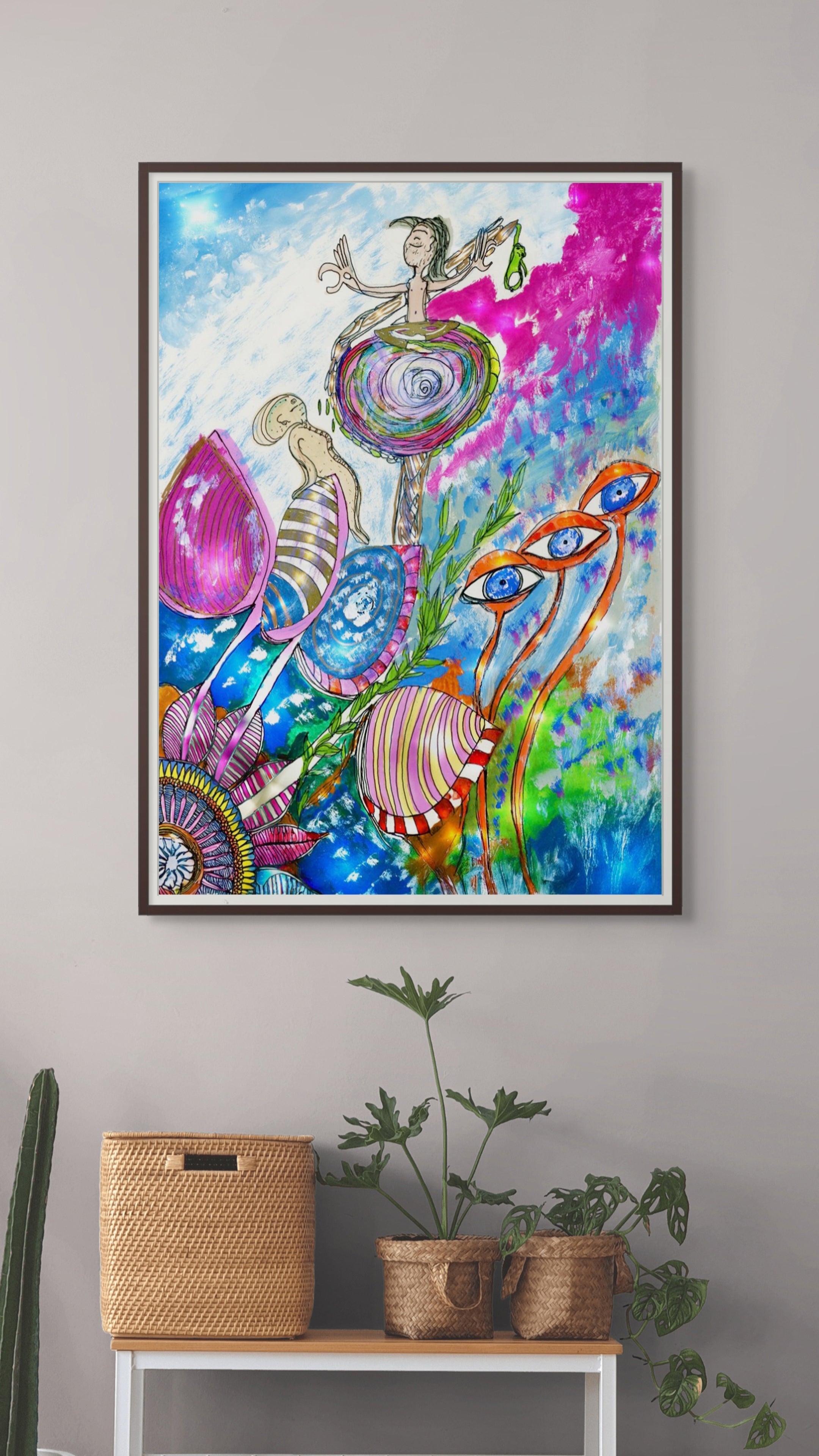 Vortex Prayer | Fine Art Giclée & Premium Poster | Original Art by HeNåAnne