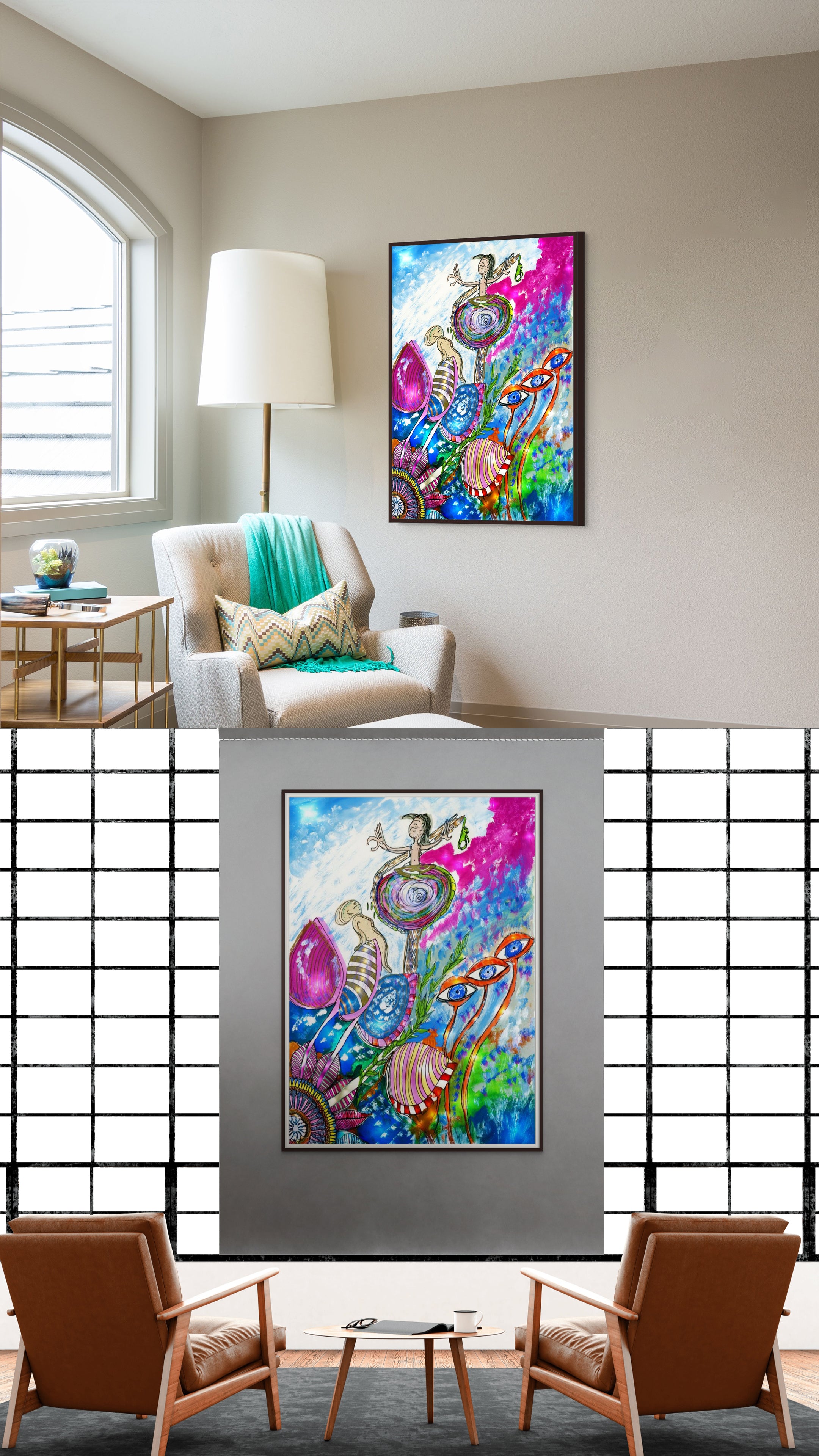 Vortex Prayer | Fine Art Giclée & Premium Poster | Original Art by HeNåAnne