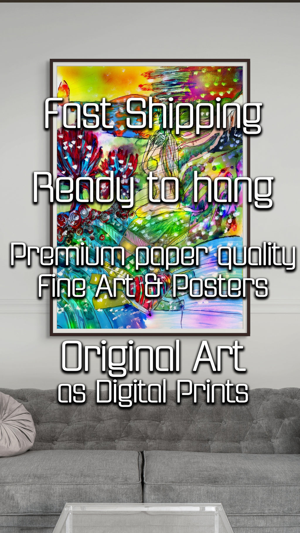Angel of Color | Fine Art Giclée & Premium Poster | Original Art by HeNåAnne