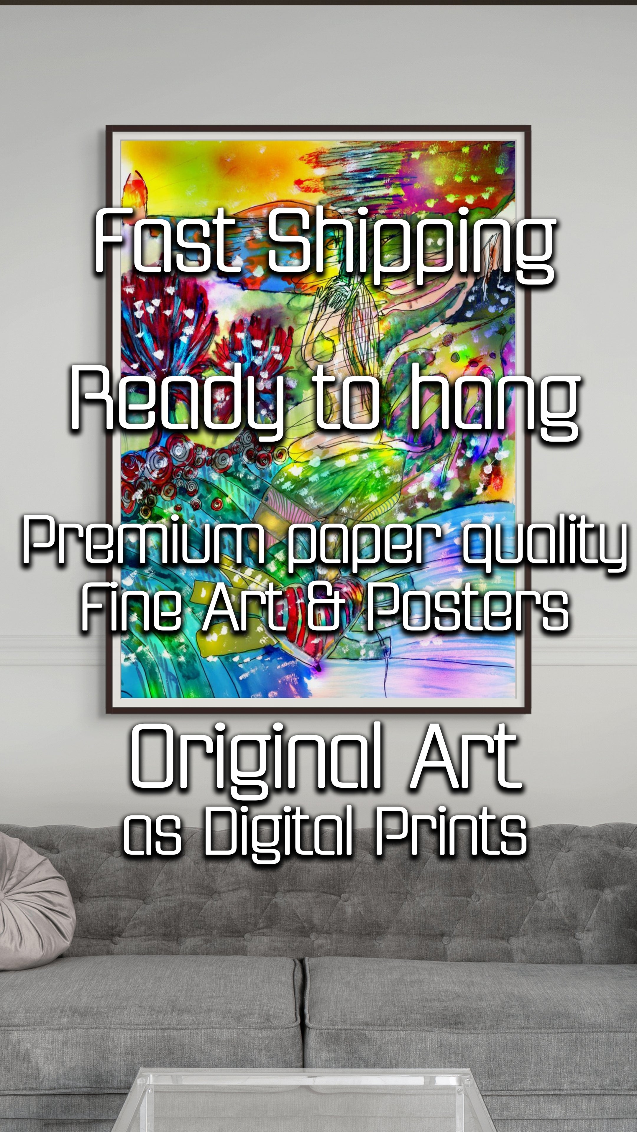 Another World | Fine Art Giclée & Premium Poster | Original Art by HeNåAnne