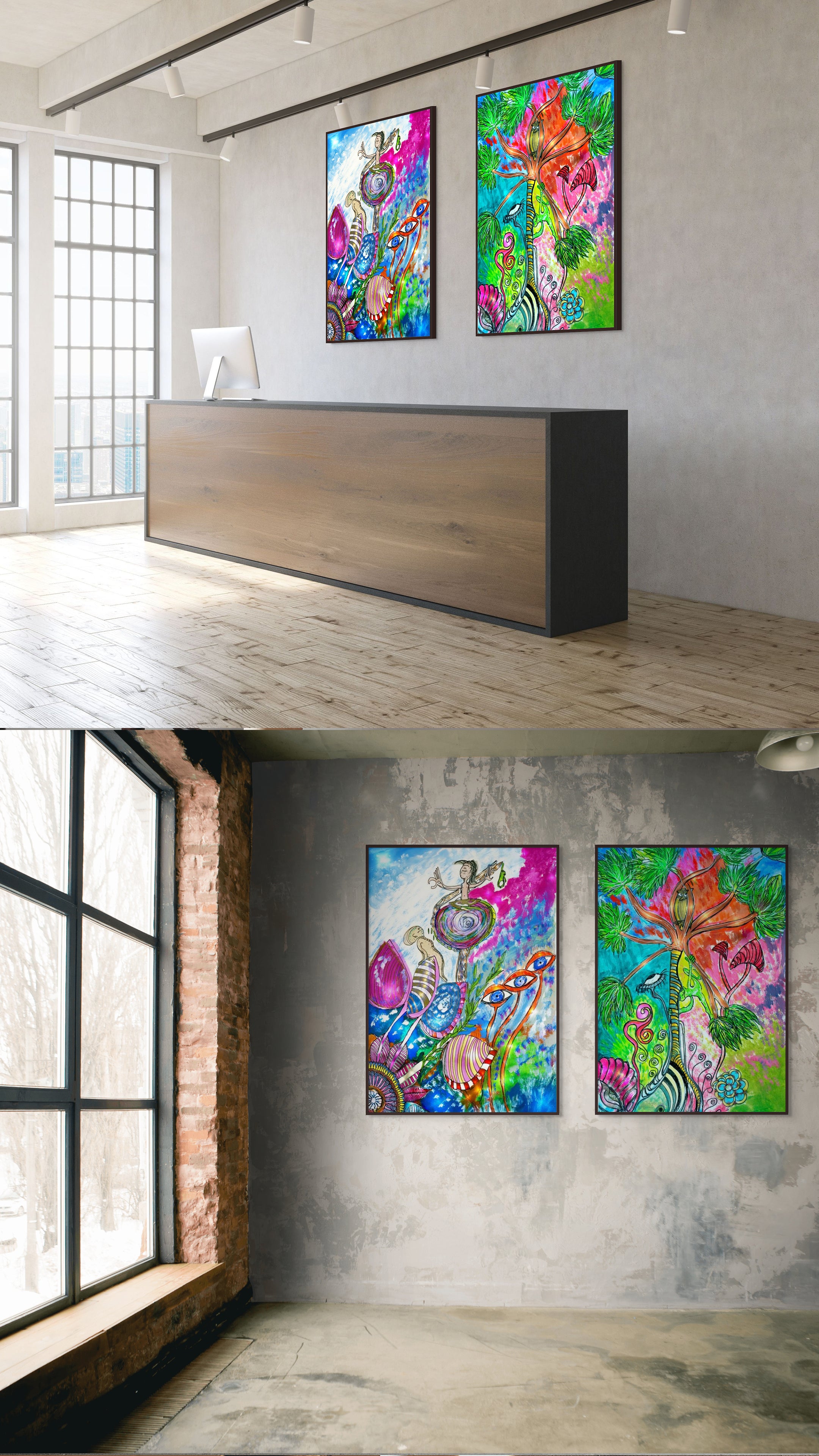 Vortex Prayer | Fine Art Giclée & Premium Poster | Original Art by HeNåAnne