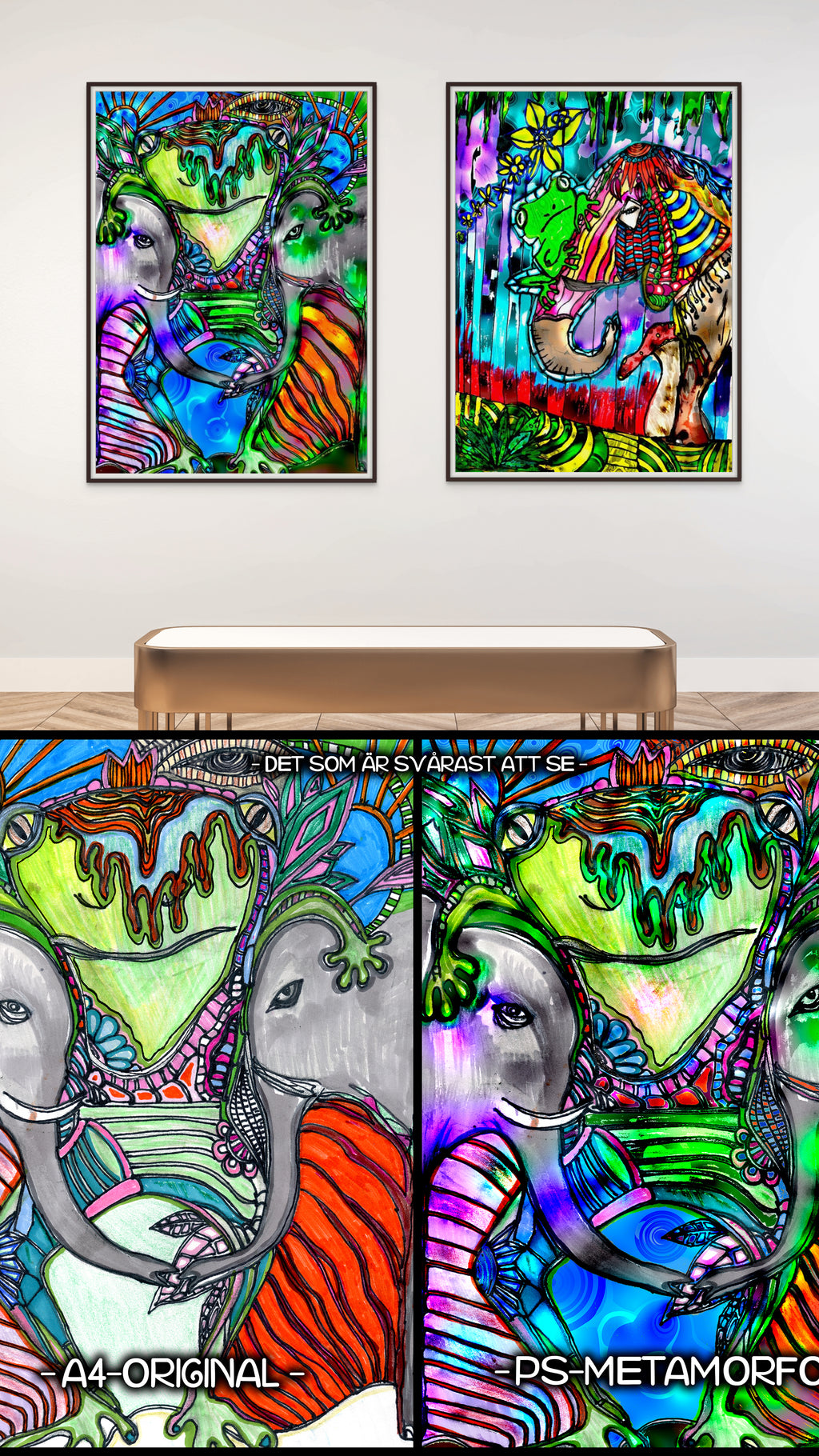 The Hardest Thing to Percive | Fine Art Giclée & Premium Poster | Original Art by HeNåAnne
